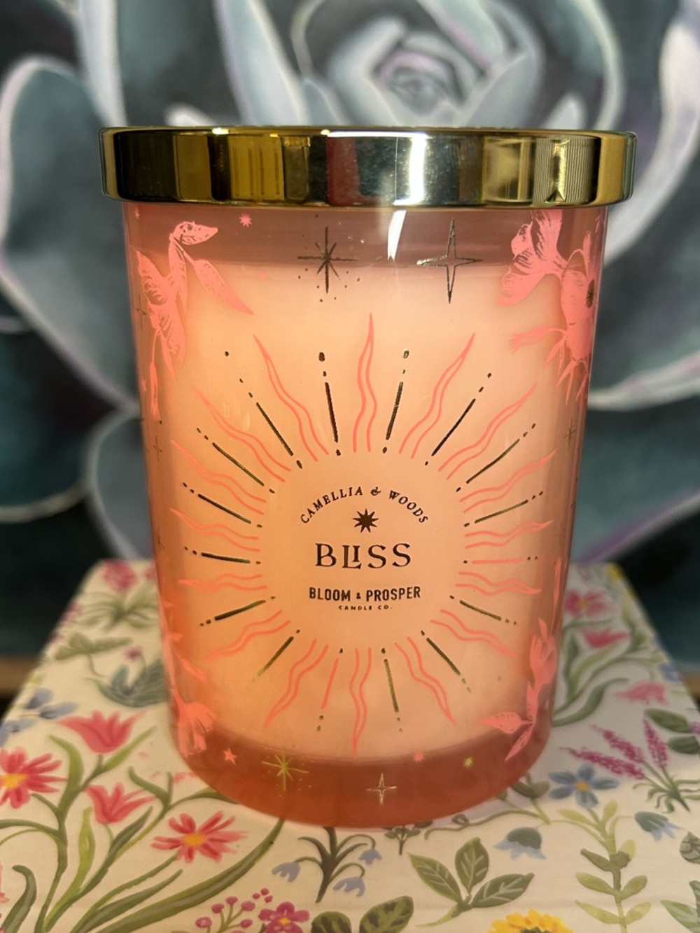 Bloom & Prosper Bliss Camellia & Woods Scented Candle